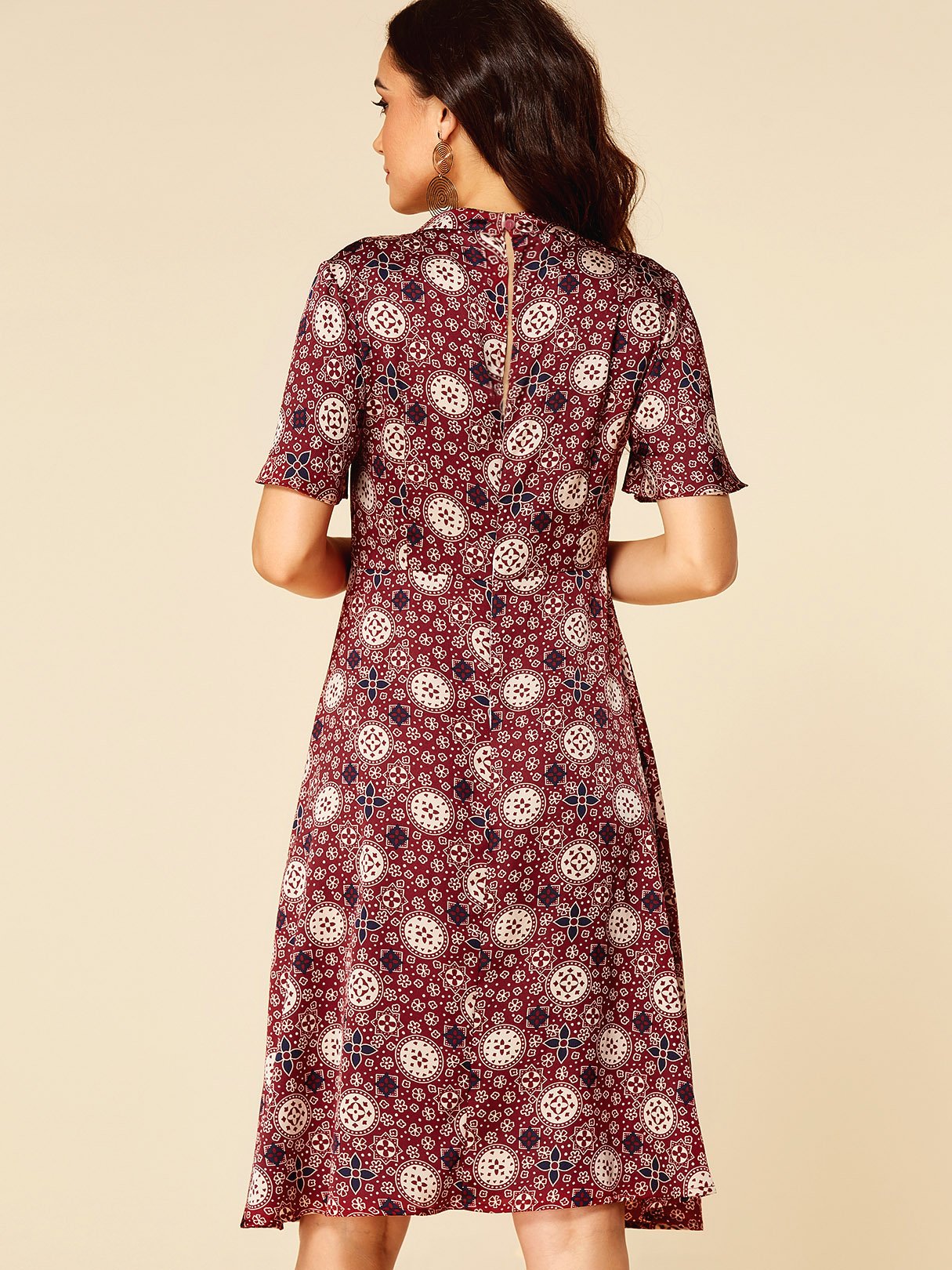 ODM Ladies Short Sleeve Casual Dress