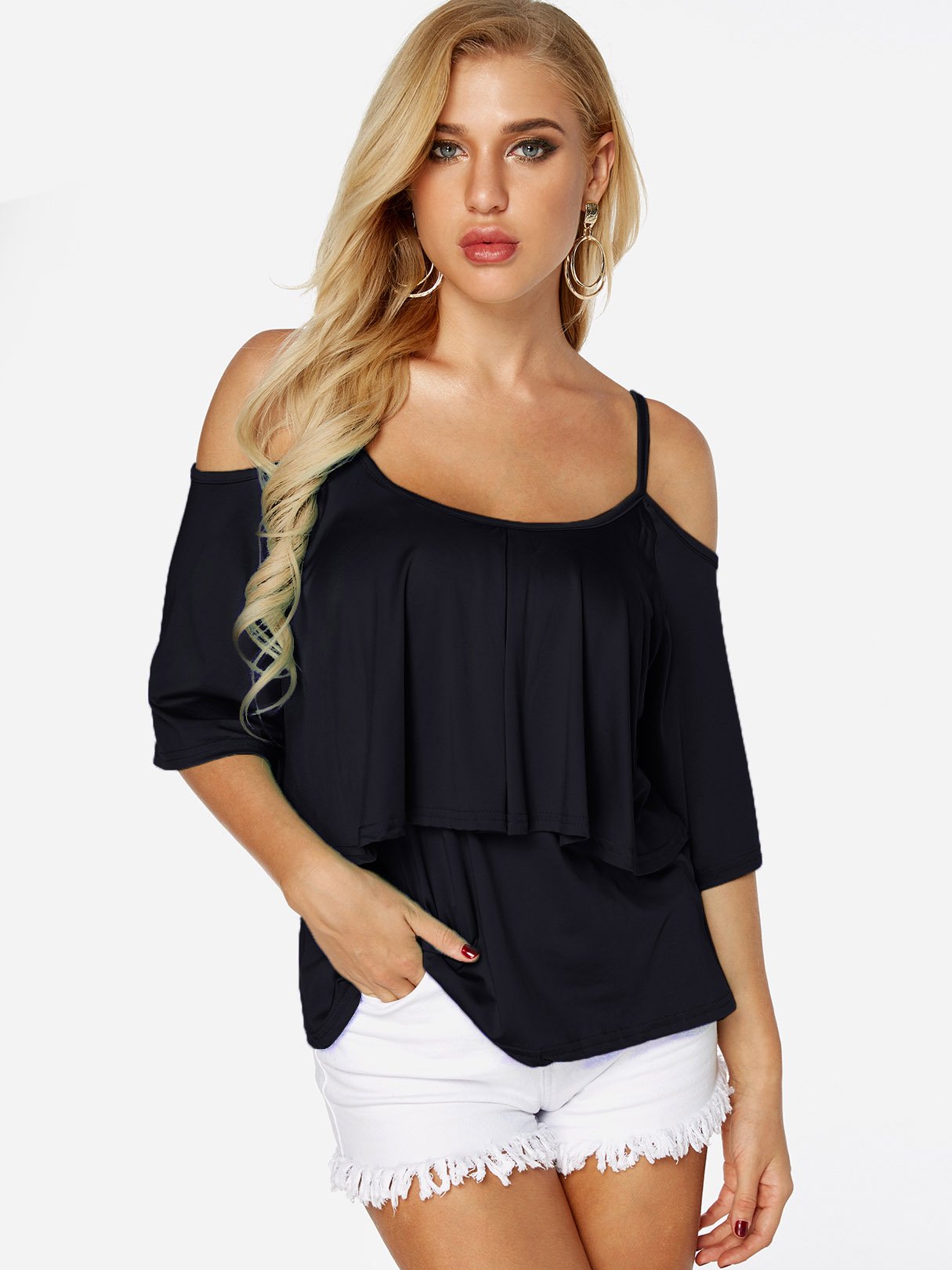 OEM Ladies Black T-Shirts