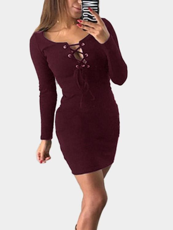 ODM Ladies Long Sleeve Mini Dress