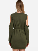 NEW FEELING Womens Green Casual Dresses