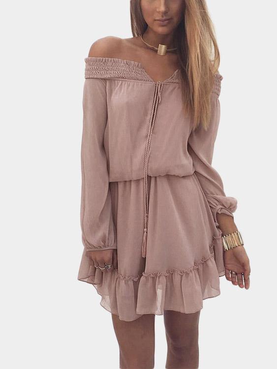 ODM Ladies Long Sleeve Mini Dresses