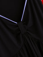 OEM Ladies Color Block Plus Size Tops