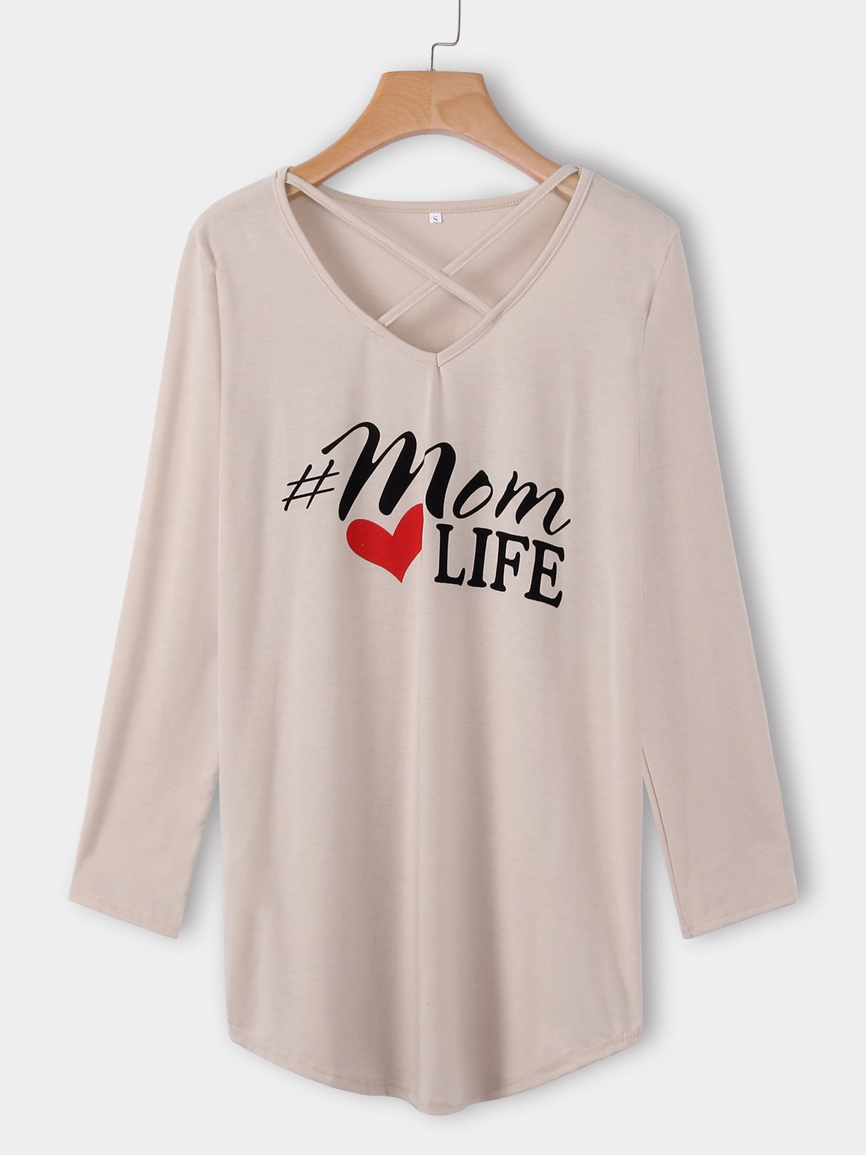 NEW FEELING Womens Apricot T-Shirts