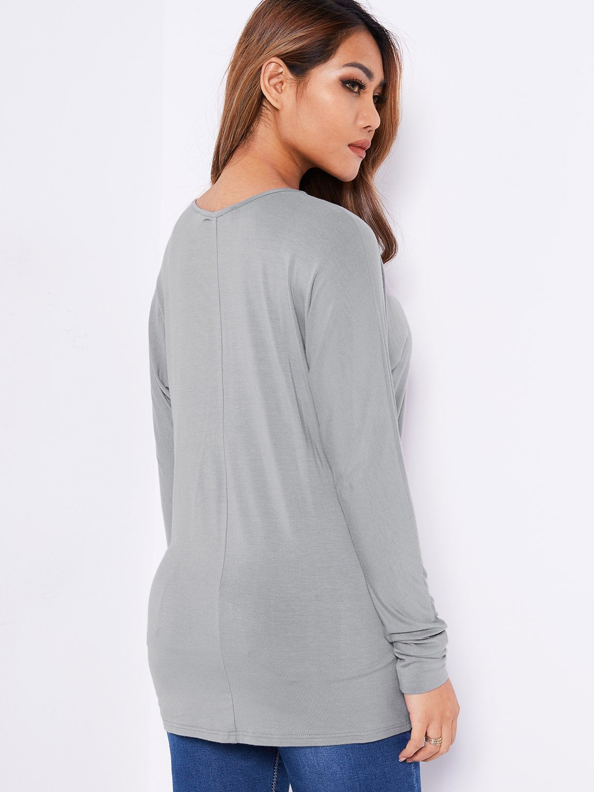 NEW FEELING Womens Grey T-Shirts