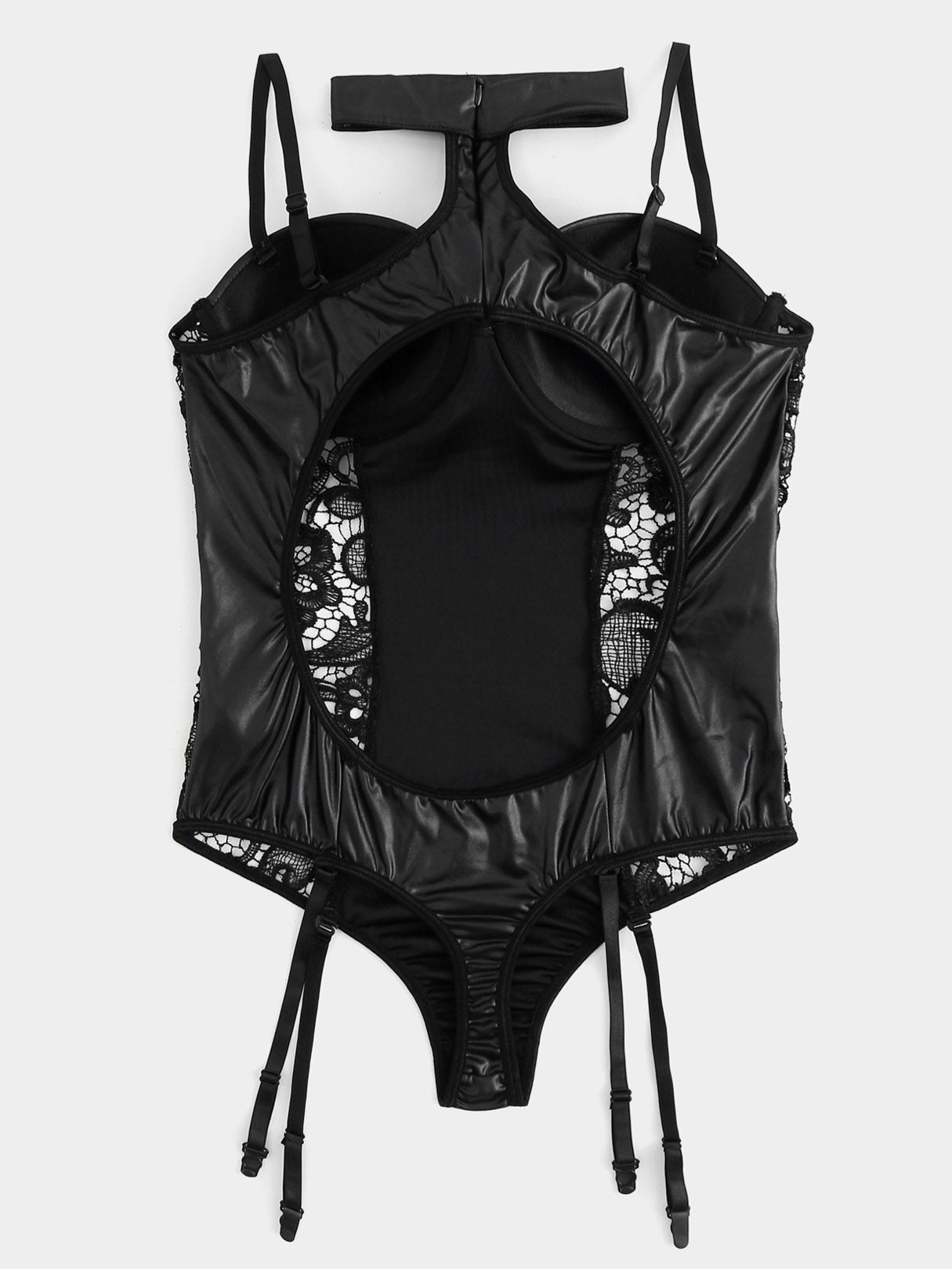 NEW FEELING Womens Black Plus Size Intimates