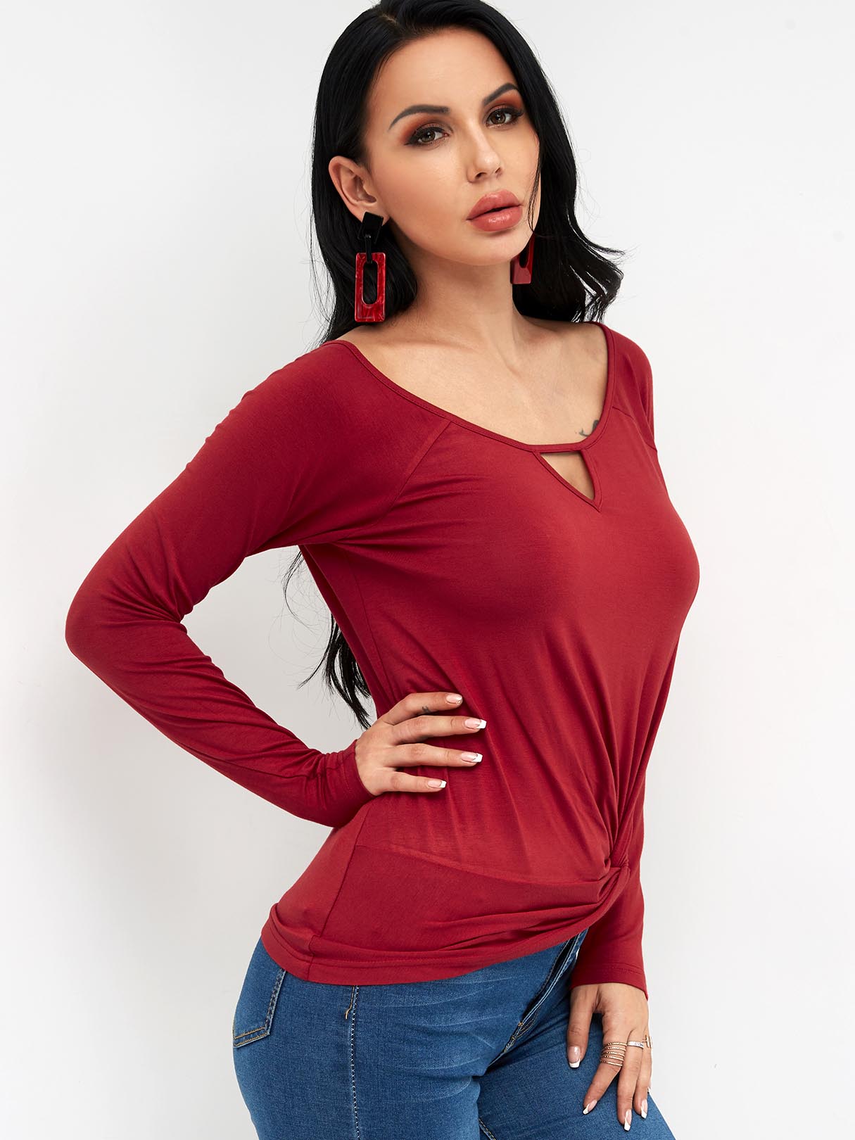 ODM Ladies Long Sleeve T-Shirts