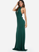 OEM Ladies Green Maxi Dresses
