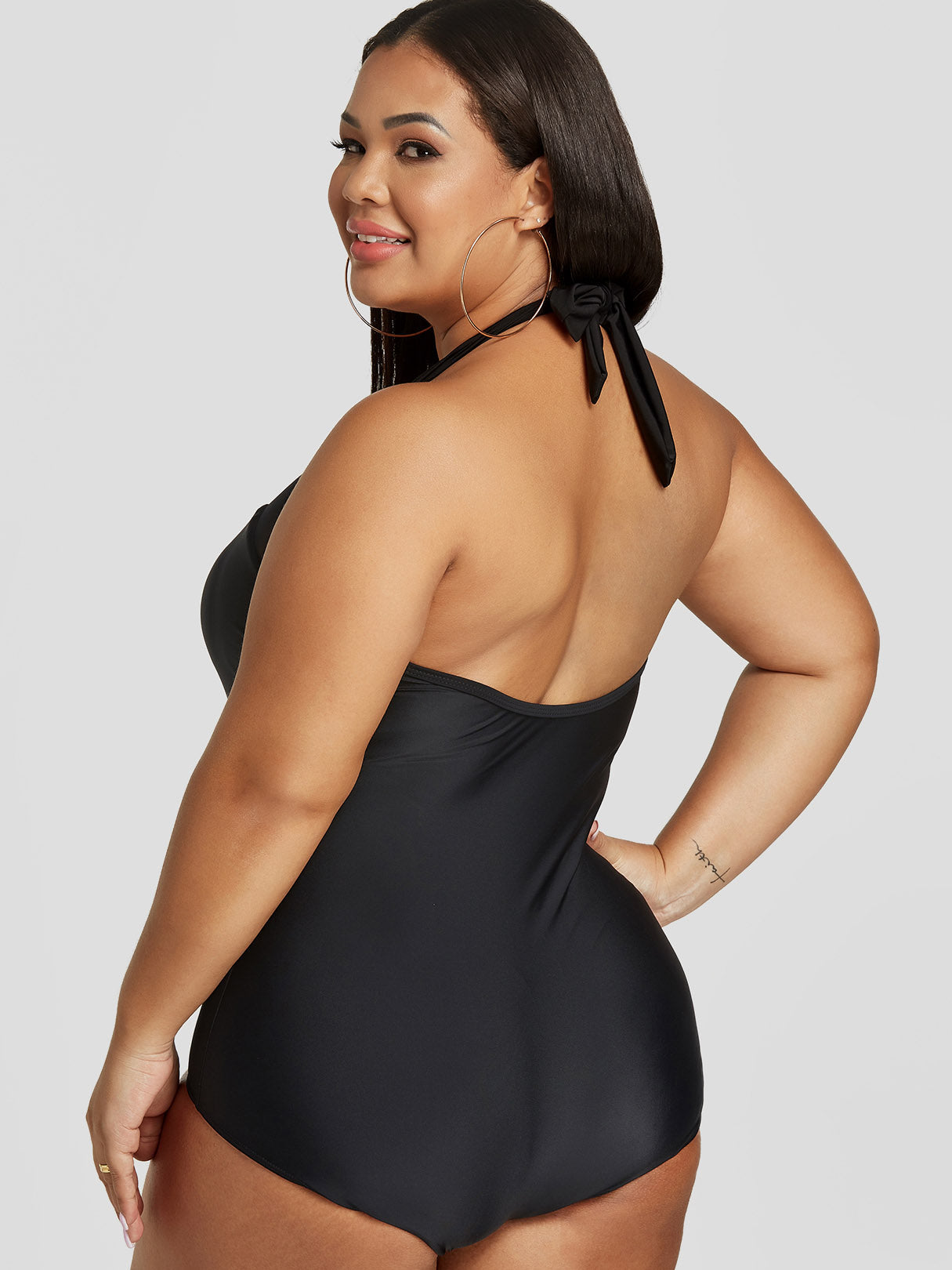 ODM Ladies Sleeveless Plus Size Swimwear