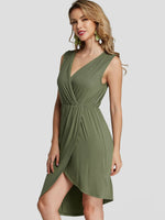 OEM Ladies Army Green Casual Dresses