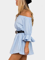 NEW FEELING Womens Blue Mini Dresses