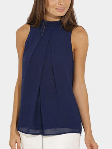 Wholesale Crew Neck Round Neck Backless Sleeveless Tank Top