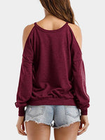 NEW FEELING Womens Burgundy T-Shirts