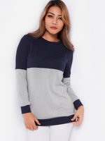 Wholesale Round Neck Plain Long Sleeve Tee