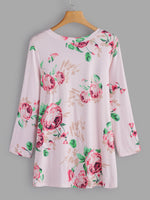 NEW FEELING Womens Pink T-Shirts