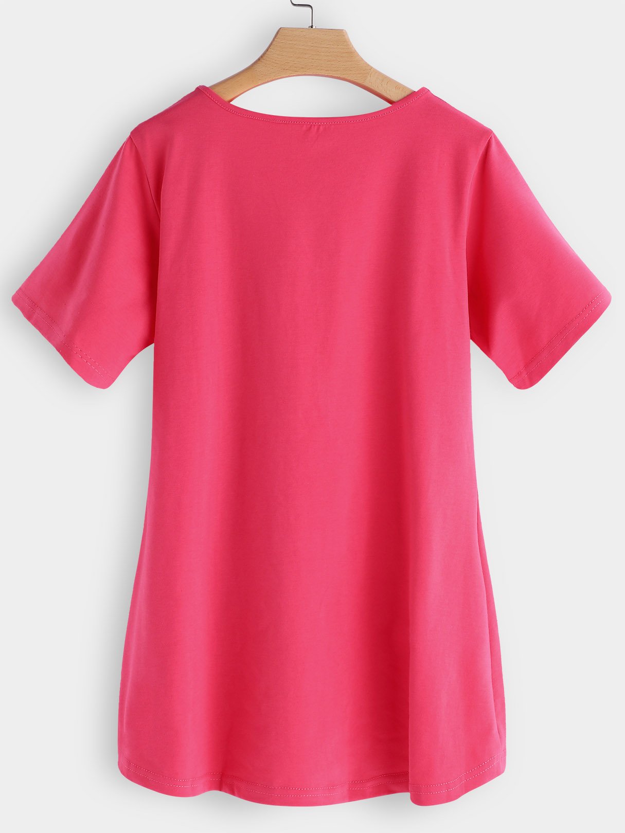 NEW FEELING Womens Pink T-Shirts