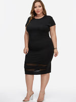 OEM Ladies Black Plus Size Dresses