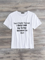 NEW FEELING Womens White T-Shirts