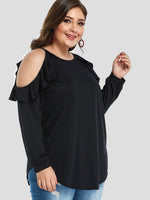 OEM Ladies Black Plus Size Tops
