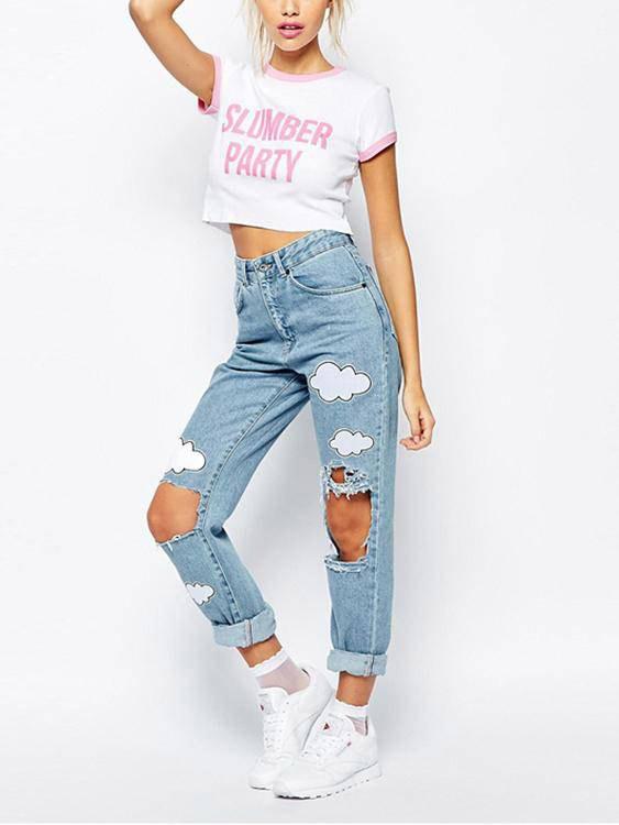 OEM Ladies White T-Shirts