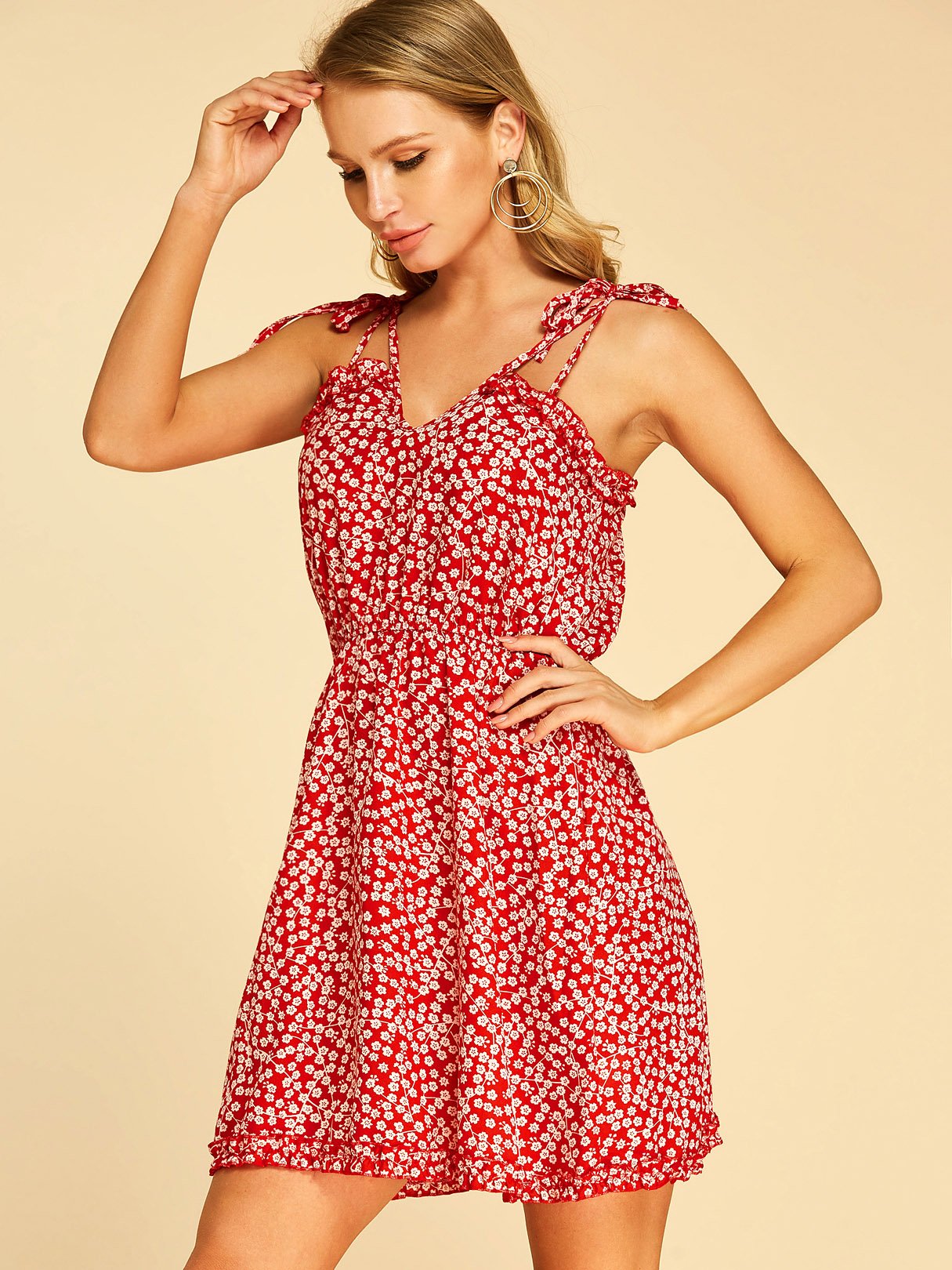 Custom Ladies V-Neck Dresses