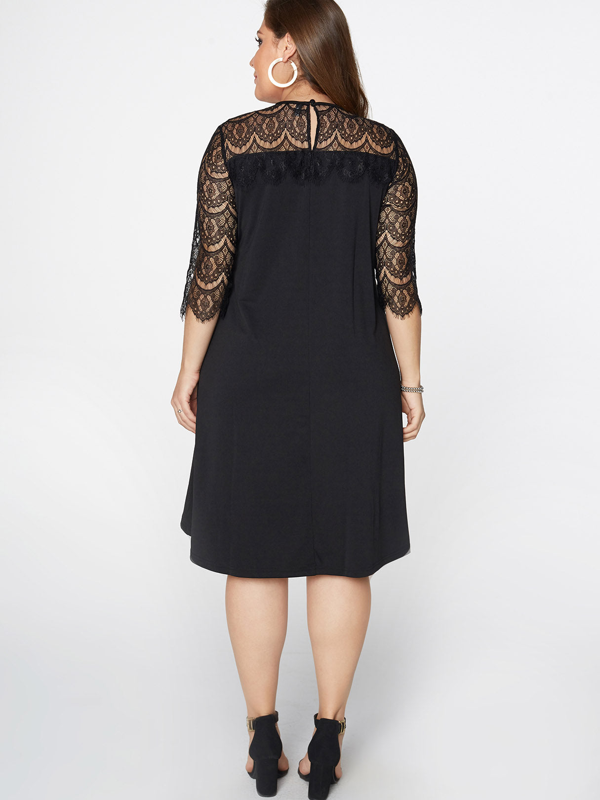 NEW FEELING Womens Black Plus Size Dresses