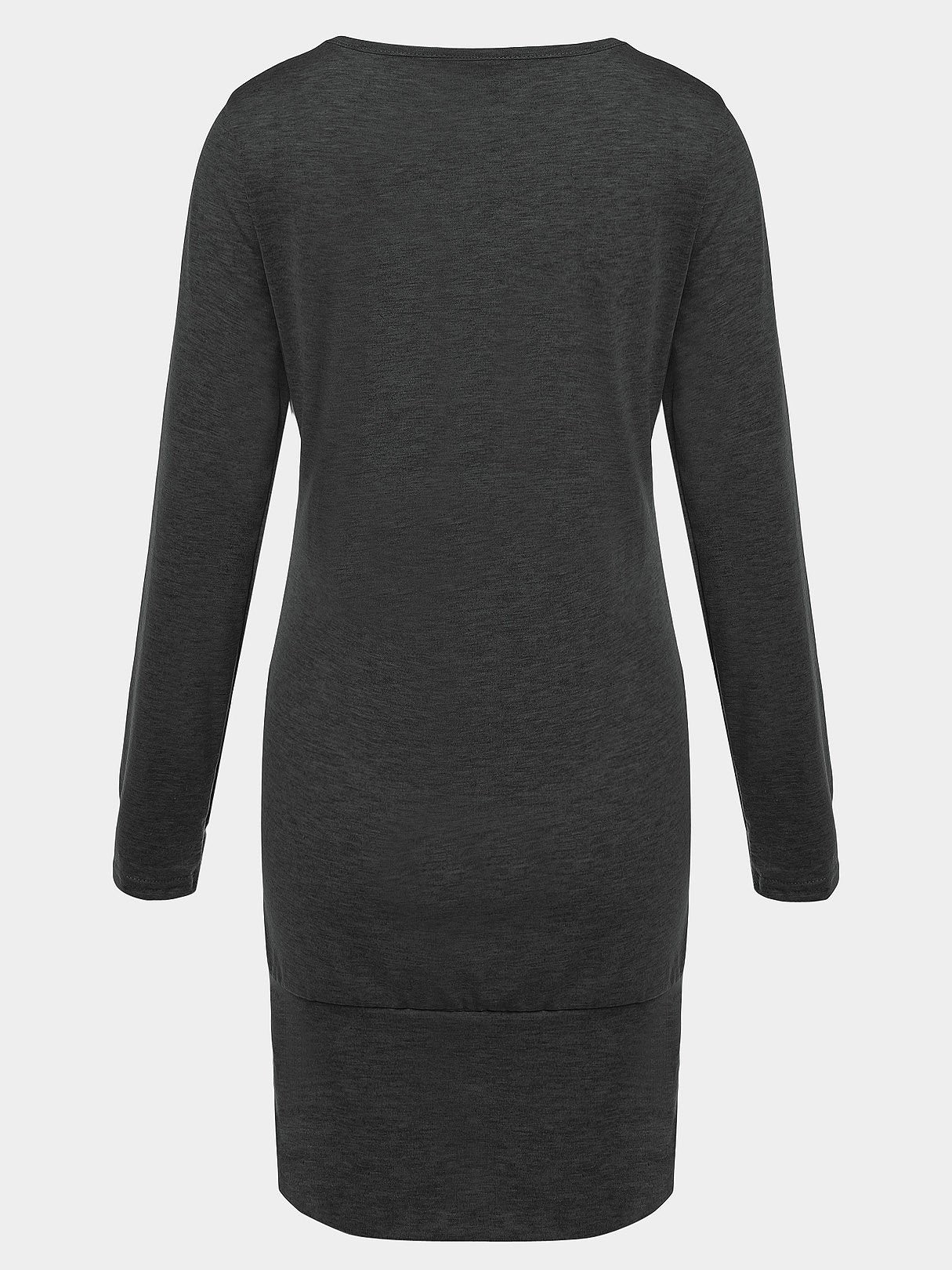 NEW FEELING Womens Black Casual Dresses