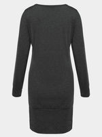 NEW FEELING Womens Black Casual Dresses