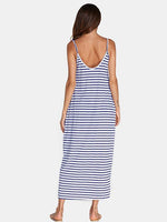 OEM ODM Ladies Blue Maxi Dresses