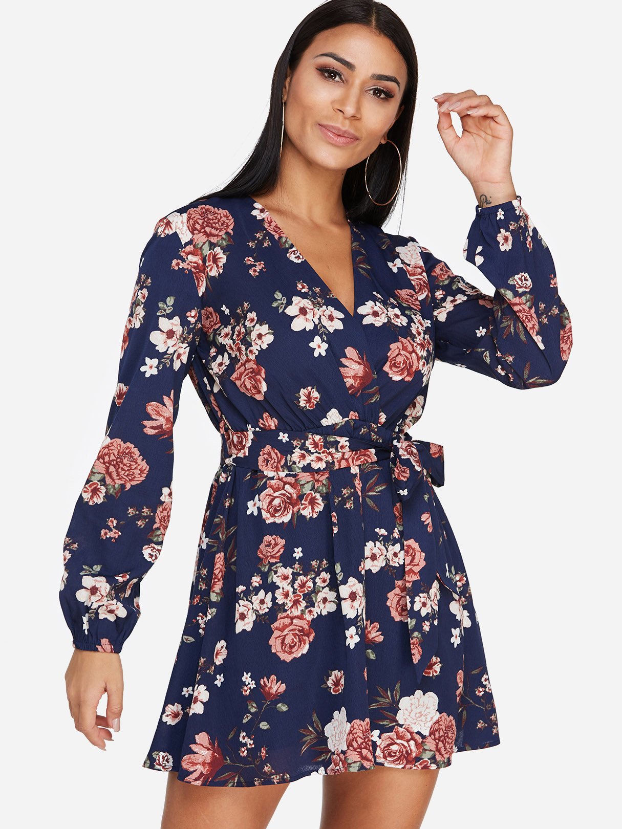 ODM Ladies Long Sleeve Mini Dress