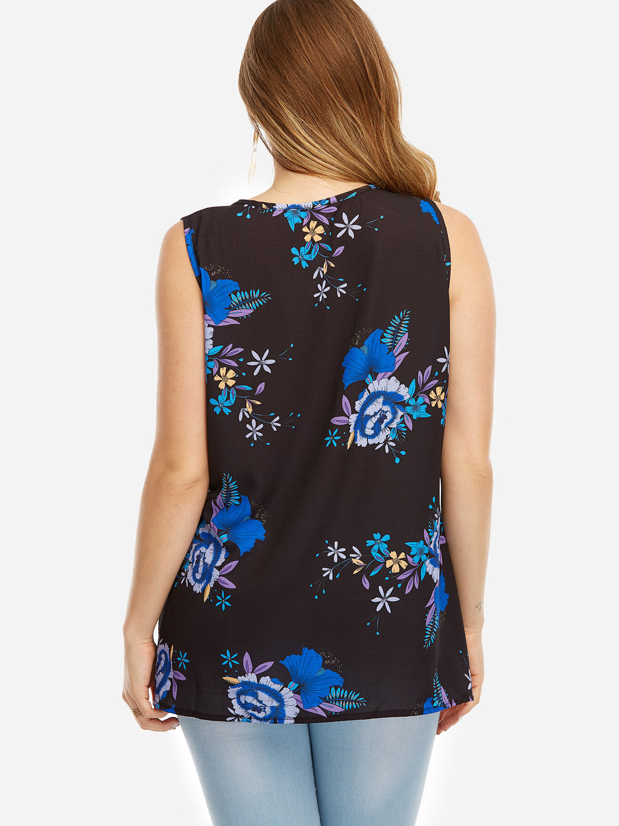 NEW FEELING Womens Red Plus Size Tops