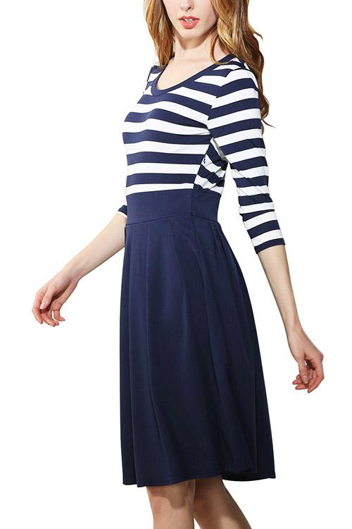 ODM Ladies 3/4 Sleeve Midi Dress