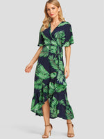 Custom Ladies V-Neck Maxi Dresses