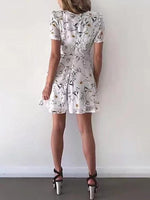 OEM Ladies White Floral Dresses