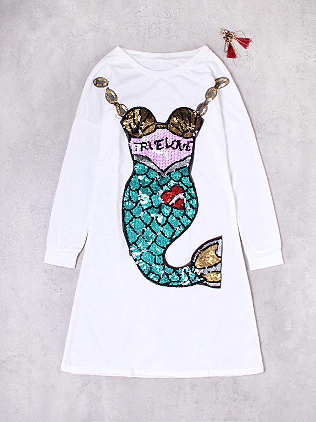 NEW FEELING Womens White Casual Dresses