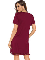 OEM Ladies Red Casual Dresses