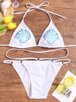 Wholesale Sleeveless White 2 Piece Bikini