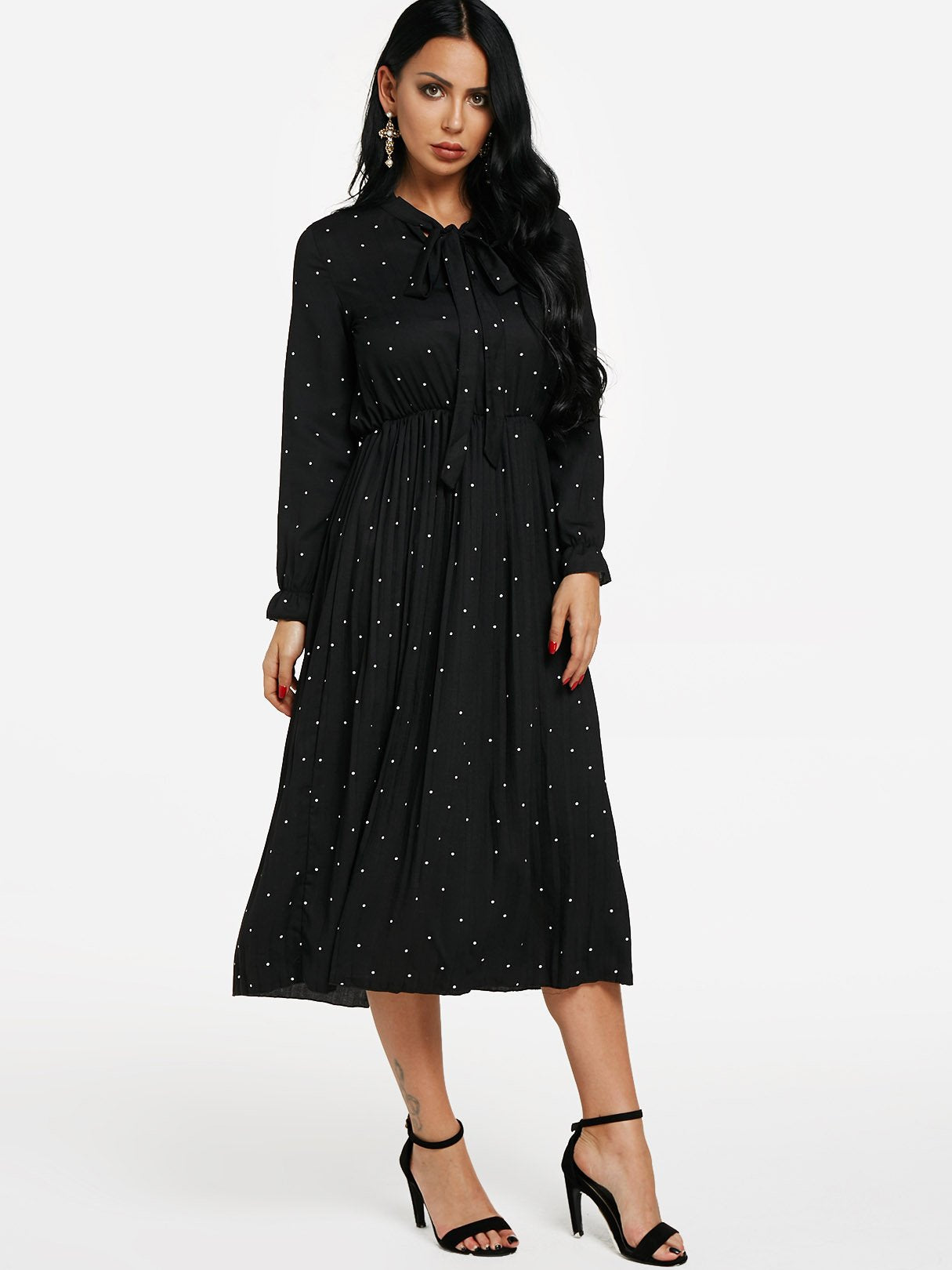 ODM Ladies Long Sleeve Maxi Dress