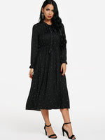 ODM Ladies Long Sleeve Maxi Dress