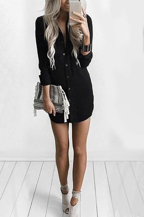 NEW FEELING Womens Burgundy Shirt Dresses
