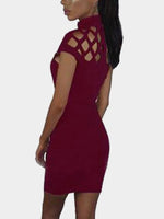 NEW FEELING Womens Burgundy Casual Dresses