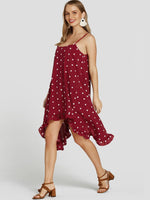 NEW FEELING Womens Red Casual Dresses