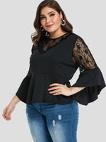 ODM Ladies 3/4 Sleeve Plus Size Tops