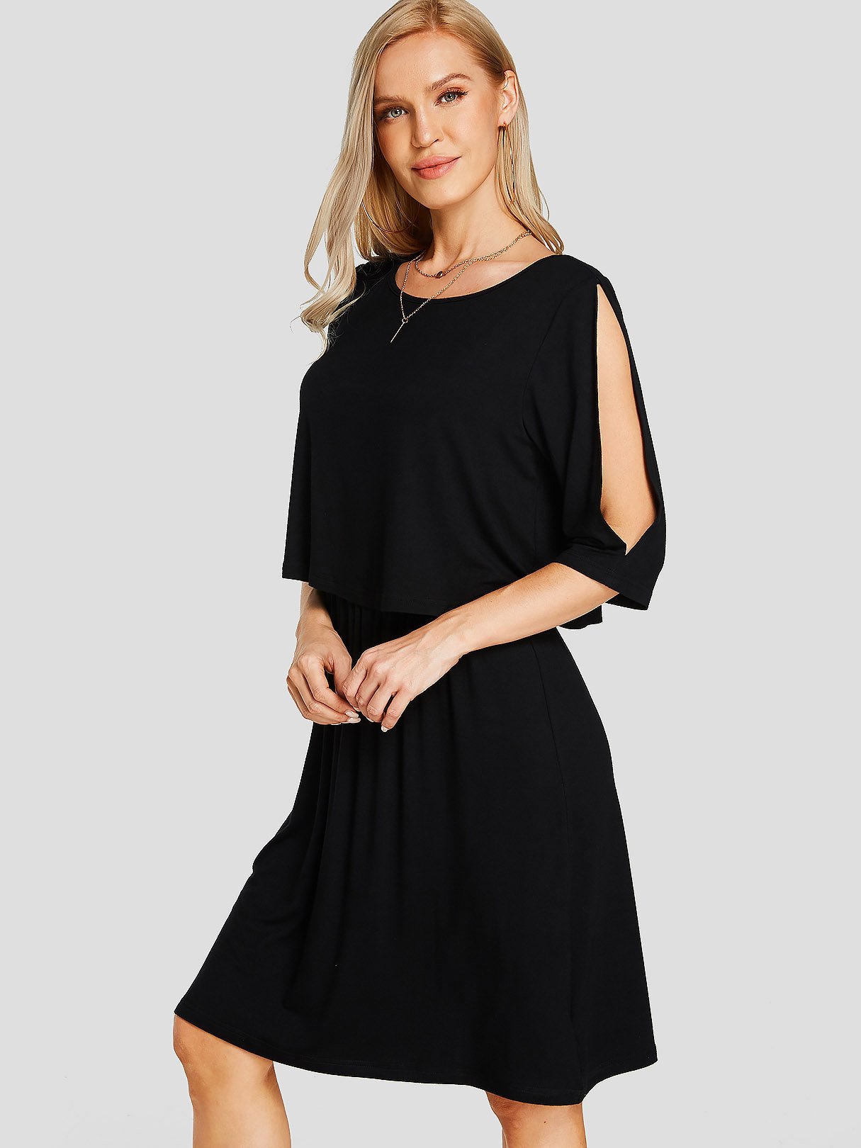 OEM Ladies Black Casual Dresses