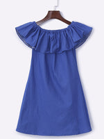 OEM Ladies Blue Sexy Dresses