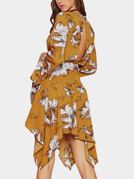 NEW FEELING Womens Yellow Mini Dresses
