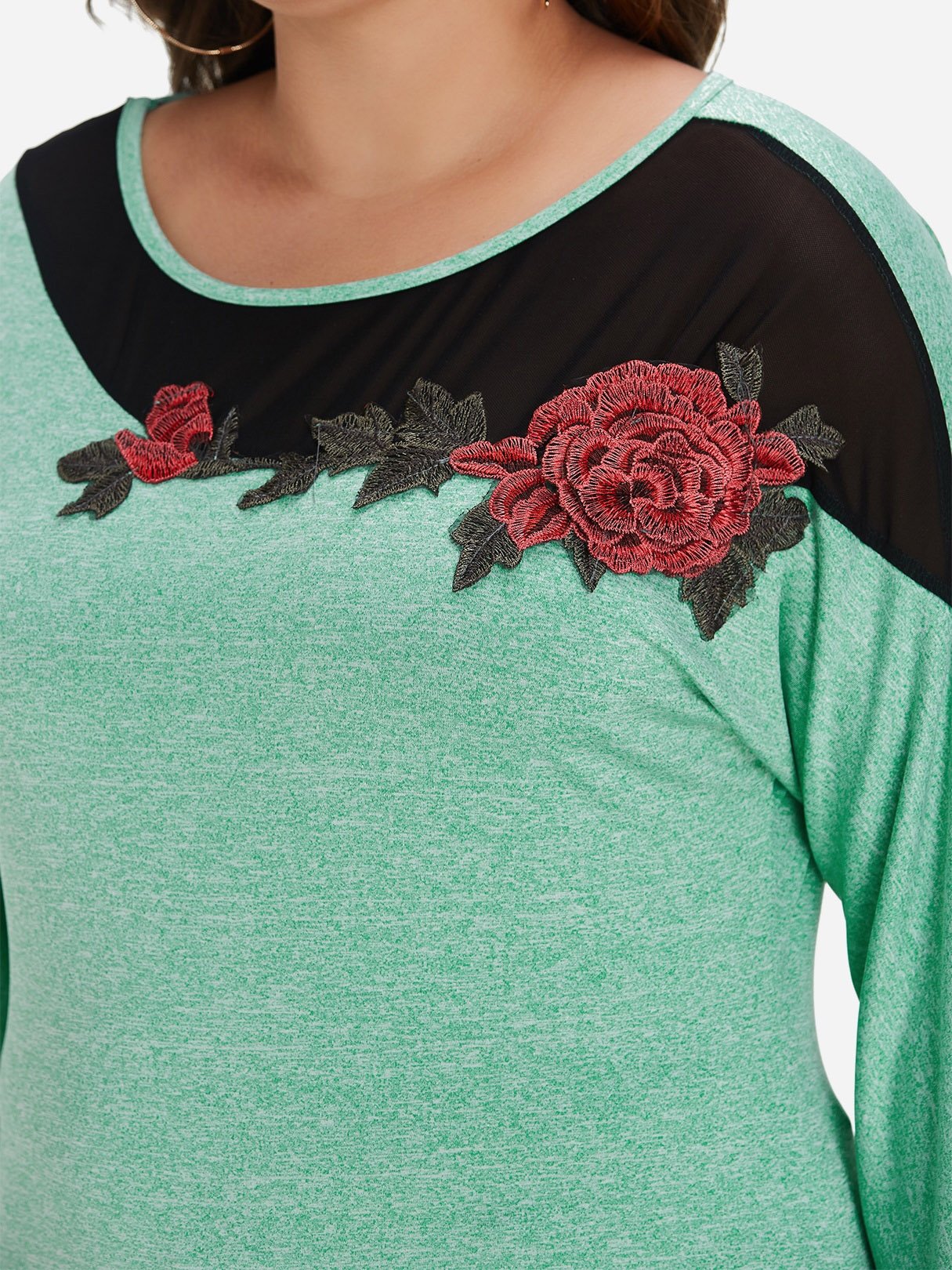 OEM ODM Womens 3/4 Sleeve Plus Size Tops