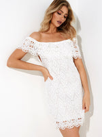 OEM Ladies White Mini Dresses