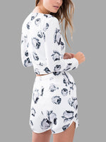 NEW FEELING Womens Rose Blouses