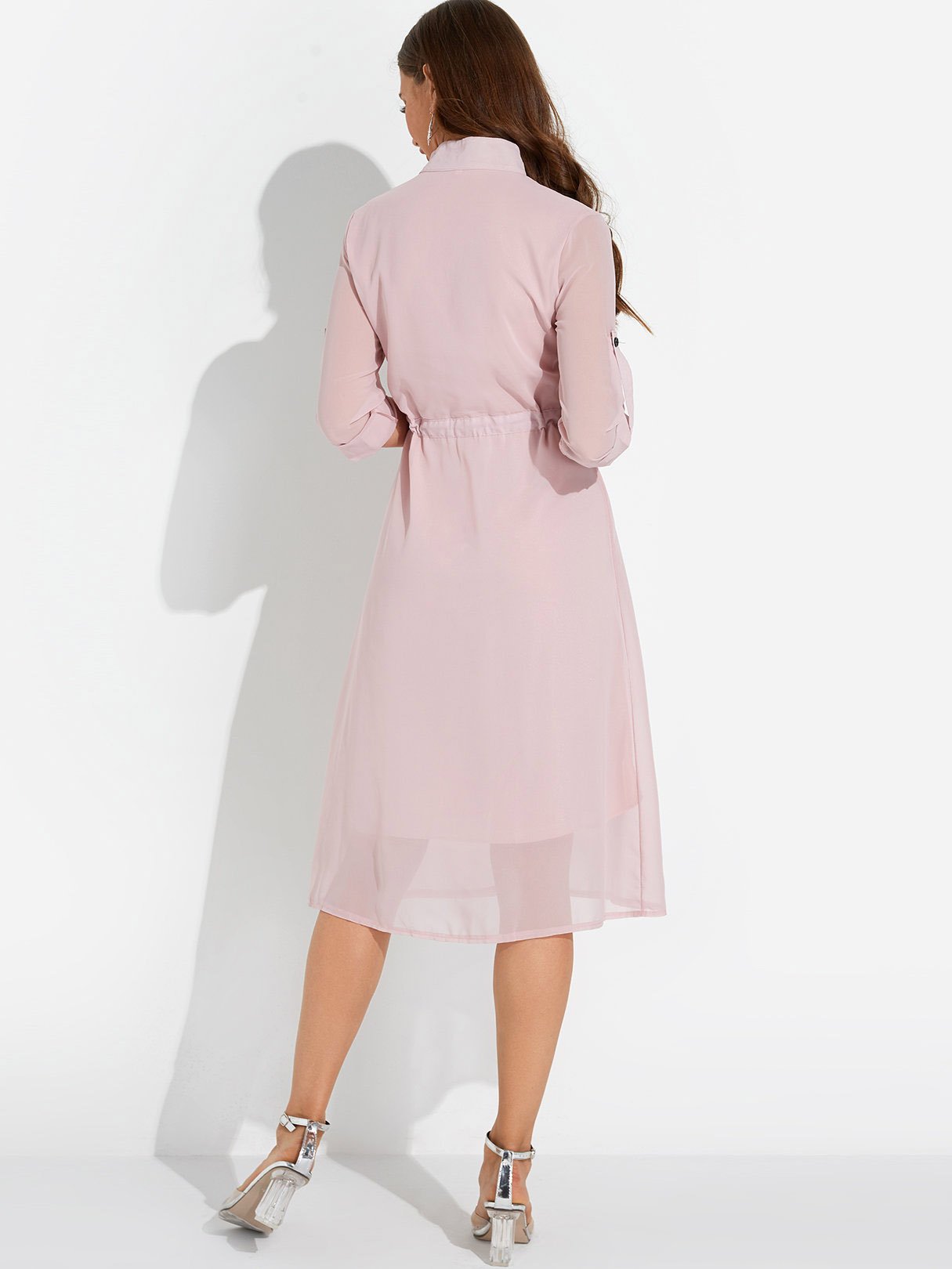 NEW FEELING Womens Pink Midi Dresses