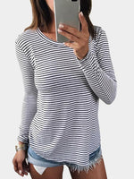 NEW FEELING Womens White T-Shirts